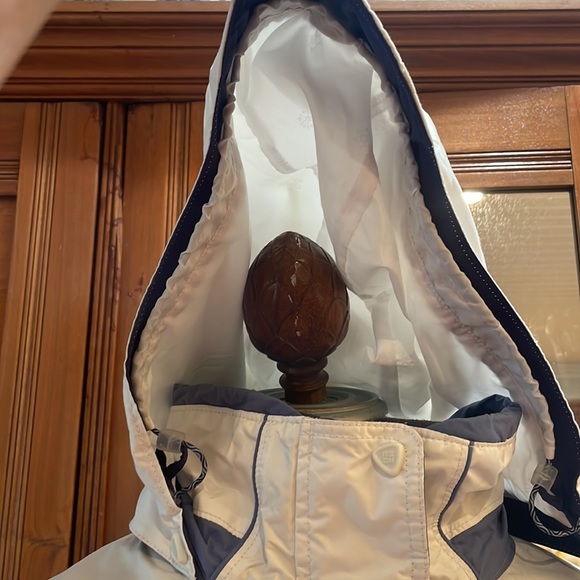 Columbia vertex jacket core interchange hood winter ski white women size L large - Picture 3 of 17